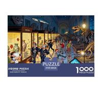 Caos en la Visita Nocturna al Museo Puzzle De Madera Impermeable Puzzles De 1000 Piezas Regalos para Adultos Divertido Rompecabezas Juegos Educativos