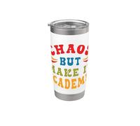 Caos Escolar de Maestro Hazlo Académico y Divertido con un Vaso térmico de acero inoxidable de doble pared