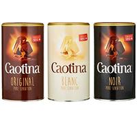 Caotina Set Triple, original, noir, blanc, Cacao en Polvo de Chocolate Suizo, Chocolate Caliente para Beber, 3 x 500 g