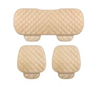 CAOXINZI 3 Piezas Cojines para Asientos de Coche para Ford Fiesta 2009-2017 Sedan, Cojín para Asiento de Coche, Funda de Asiento para Coche Protector Interior Accesorios,A-Beige