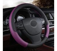 CAOXINZI Funda de Volante para Coche de Cuero de Microfibra para Fiat Ducato 2006+, Cubierta Volante Coche Transpirable Antideslizante Protector del Volante del Coche, A-Purple