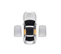 CAOXINZI Juego Completo de Parasol para Parabrisas de Coche para Ford Ranger (2012+), Parasole per Parabrezza Resistenti ai Raggi UV Cubierta de Pantalla Frontal de Ventana,Rear-Side