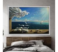 CAOXTART Salvador Dalí: Libro de Aves, Pintura en lienzo, Póster pintado, Reproducción famosa para sala de estar, Decoración de pared para el hogar, 40 x 60 cm, Sin marco