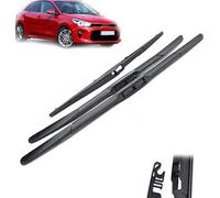 CaoYH Coche Escobilla Limpiaparabrisas para Kia Rio 4 Hatchback 2017-2022 Juego de Parabrisas Escobillas Parabrisas Ventana Cepillo de Lluvia