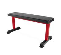 CAP Banco de peso plano con barras, rojo