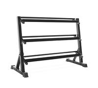 CAP Barbell RK-14A Estante para Mancuernas de 3 Niveles, 129,5 cm, Unisex Adulto, Negro, 129,54 cm