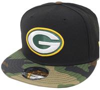 Cap New Era Green Bay Packers Snapback Negro Camo 9Fifty 950 OSFA
