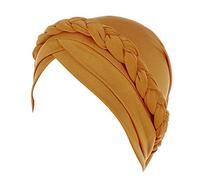 Cap Wrap Solid Tail Muslim Hat Damen Schal Warm One Baseball Caps New Cap Herren Oliv, amarillo, Talla única