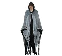 Capa Adulta Tenebrosa con Capucha para Halloween - Capa con Capucha de Miedo para Adultos Unisex - para Disfraces, Fiestas y Teatro de Halloween
