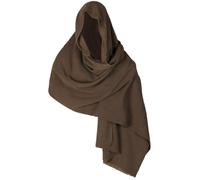 Capa con capucha, bufanda de chal Halloween Renaissance Chaman Buff Cowl para hombres, Mujeres Vikingos Vílicos Post Apocalípticos Capas con capucha para Wizard de cosplay, Ranger (verde de vidrio),