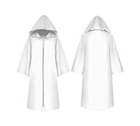 Capa con capucha de Halloween Unisex niños Disfraz rol Cosplay larga Gótica Trajes Exterior Sólido Medieval Adorno fiesta Prenda Poliéster suave Cómodo Correa lazada manual Bruja Vampiro Realeza Juego