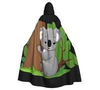 Capa con capucha para adultos de WHJSSF Koala abrazando un árbol, capa con capucha súper grande con pajarita