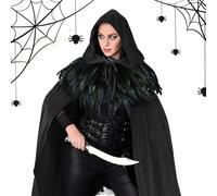 Capa con capucha para hombre, disfraz de Halloween Cosplay con capucha, capa de terciopelo, accesorio para adultos medievales, hombres, mujeres, brujas, fiestas, eventos, cosplay