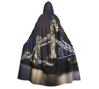 Capa con capucha para hombre y mujer, diseño de Tower Bridge In London, para cosplay, eventos, carnaval, mascarada, festival, capa