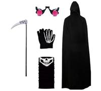 Capa Con Capucha Para Niños 5 piezas juego de roles Halloween disfraz y