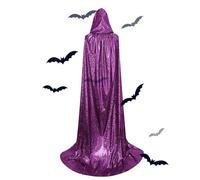Capa con capucha unisex de longitud completa, capa de Halloween con