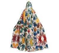 Capa con capucha unisex para adultos, con estampado a mano para niños, capa con capucha, capa de gran tamaño, capa de Halloween