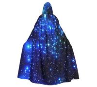 Capa con capucha y estampado de estrellas de galaxia, capa de Halloween, cosplay, carnaval, capa para fiestas temáticas