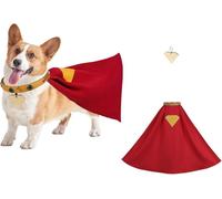 Capa con cuello suave y cómodo y etiqueta de identidad, disfraz divertido para mascotas para fiestas y sesiones de fotografía, traje completo de superhéroes para perros