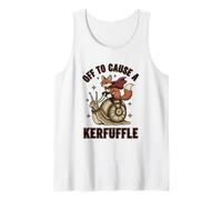 Capa con Forma de Pajarita Retro con Forma de Zorro y Caracol Camiseta sin Mangas