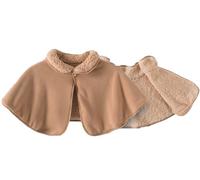 Capa Corta De Invierno para Mujer, Hombreras Cálidas De Invierno De Felpa, Mantas Cálidas para Llevar En El Hombro, Capa Térmica, Chal Corto, Poncho, Soporte Cálido A,XL