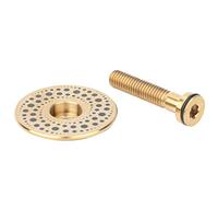 Capa de auriculares de bicicleta Titanium Aleación Bike Fork Expander Tapón superior con juego de tornillo Ligero Dural Dural Universal para Montain Road Plegable Bikes BMX Bikes ((Galaxy Golden))