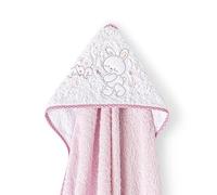Capa de baño para bebés · RABIT BEBE rosa · 1x1 m · 100% ALGODÓN