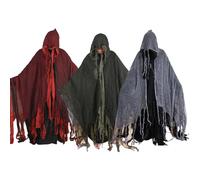 Capa de brujas, capa de Halloween con capucha, vestuario de cosplay cap-a fantasma, accesorios de disfraces de gritos aterradores, cap-a de fantasma para la mascarada de vacaciones de viajes hogar