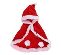 Capa de Caperucita Roja, gruesa, divertida, para mascotas, para fiesta de Navidad, fotografía, se ve bonita y llamativa capa de regalo con capucha