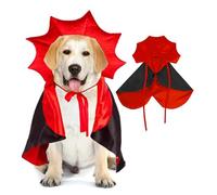 Capa de Disfraz de Halloween para Perro Gato, Disfraces de Halloween, Capa de Vampiro para Mascotas, Capa de Vampiro con alas de murciélago de melón, Disfraces de Cosplay para Mascotas (L)