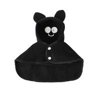 Capa de disfraz de perro de Halloween con agujero para correa, divertido y lindo disfraz de mascota para perros, accesorio de fiesta espeluznante, lindas sudaderas con capucha de animales (negro, XL)