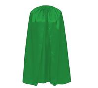 Capa de Disfraz Satinada para Niños y Adultos 140cm, Capa de Superheroe Halloween Cosplay Carnaval con Cinta Ajustable Unisex (Verde)
