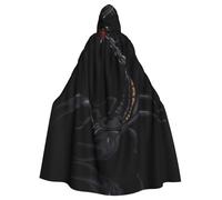 Capa de escorpión con capucha para adultos, para mujeres y hombres, disfraces de Halloween, Navidad, cosplay
