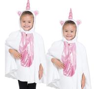 Capa De Fantasía Poncho De Unicornio Mágico Para Niñas