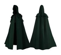 Capa de Halloween para hombre, disfraz de caballero templario, capa larga, capa lisa, chaqueta gótica, disfraz medieval, uniforme para adultos, fiesta de Halloween