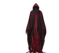 Capa de Halloween, Ropa, máscara, casa Fantasma, cámara Secreta, Disfraces Zombis, Accesorios for , Mujeres y Hombres para Halloween Y Navidad(Red)
