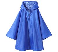 Capa de Lluvia Niña, Chubasquero con Capucha Para Niño, Unisexo ¡El Aliado Perfecto para que se Protejan Contra la Lluvia y el Viento Azul/XL