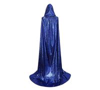 Capa de longitud completa para adultos, carnaval, Halloween, disfraz de bruja, capa suave y cómoda para mujer, capa completa de Mardi Gras, para fiestas de Halloween, disfraces de Navidad
