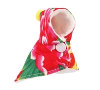 Capa de loro - Capa de pájaro, disfraz de pájaro con flores y capucha | Capa de felpa para periquitos, cacatúas, periquitos, periquitos, Mynah, pájaros del amor, pinzones