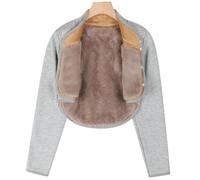 Capa De Mantón para Hombros Cálidos,Hombreras Cálidas De Manga Larga para Invierno,Mantilla De Hombro,Forro Grueso De Felpa,Protección De Hombros Y Cuello para Mujeres Hombres B,2XL(70-80kg)