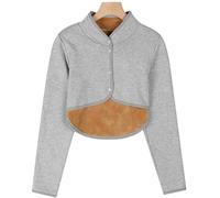 Capa De Mantón para Hombros Cálidos,Hombreras Cálidas De Manga Larga para Invierno,Mantilla De Hombro,Forro Grueso De Felpa,Protección De Hombros Y Cuello para Mujeres Hombres A,XL(60-70kg)