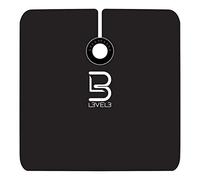 Capa de nivel 3 con cuello de goma, resistente al agua, capa de corte de pelo de peluquero profesional, accesorios de peluquería y peluquería (negro)