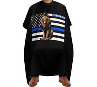 Capa De Peluquería Back The Blue Thin Blue Line Lion Police Capa Peluqueria Proteger Capa De Corte Peluqueria Profesional Capa De Barbero Para Cutting Hair Hairstylists Barberías 140x168cm