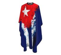 Capa De Peluqueria Cuba Arte Bandera Cubana Impermeable Vestido De Salon Fácil De Limpiar Capa De Barbero Para Casa Adultos Peluquero