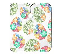 Capa De Peluquería Easter Egg Flowers Capa De Corte Peluqueria Antiestática Capa Peluqueria Ajustable Capa De Barbero Para Teñidos Cutting Hair Hairstylists 140x168cm