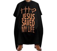 Capa De Peluquería God Saved My Life Capa De Barbero Profesional Capas Para Peluqueria Proteger Capa Peluqueria Para Cutting Hair Barberías Hairstylists 140x168cm