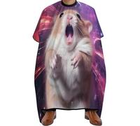 Capa De Peluquería Hamster With A Galaxy Capas Para Peluqueria Ajustable Capa De Corte Peluqueria Profesional Capa Peluqueria Para Teñidos Hairstylists Cutting Hair 140x168cm