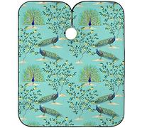 Capa De Peluquería Pavo Real De Limonero Vintage Dibujado A Mano Capa De Corte De Pelo Transpirable Personalizada Delantal De Peluquero, Para El Cabello, Mujeres, Peinados, 140x168cm