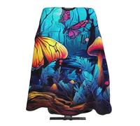 Capa De Peluquería Profesional Hongo Mariposa Mágico Bata Peluqueria Unisex Transpirable Ajustable Delantal De Peluquero, Para Niños, Mujeres, Hombres, 140x168cm