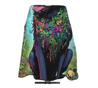 Capa De Peluquería Profesional Mundo De Flower Del Perro Negro Mágico Capas Para Peluqueria Impermeable Con Cierre De Botones Delantal De Peluquero, Para Hombres, Peinados, Mujeres, 140x168cm